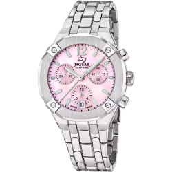 Reloj Jaguar Swiss Made Mujer J1053/3 Cronógrafo Acero Analógico