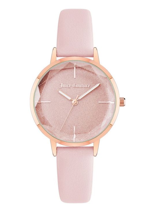 Juicy Couture Women's Watch JC1326RGLP Pink Leatherette