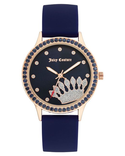 Juicy Couture Women's Watch JC1342RGNV Blue Silicone