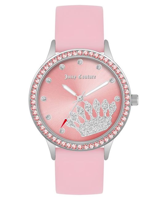 Montre femme Juicy Couture JC1343SVPK en silicone rose