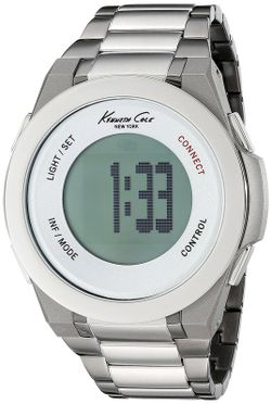 Kenneth Cole Men's Watch 10023868 Steel Silver and Black