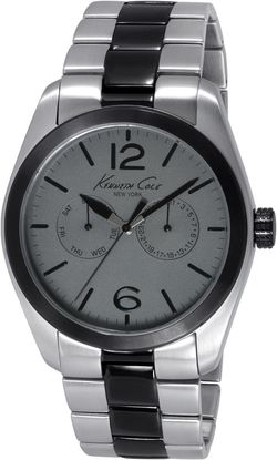 Reloj Kenneth Cole Hombre IKC9365 Acero Plata Y Negro