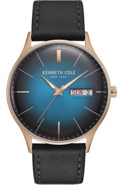 Reloj Kenneth Cole Hombre KC50589013 Cuero Negro