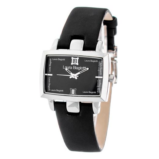 Rellotge Laura Biagiotti Home LB0013M-NE Pell Negre
