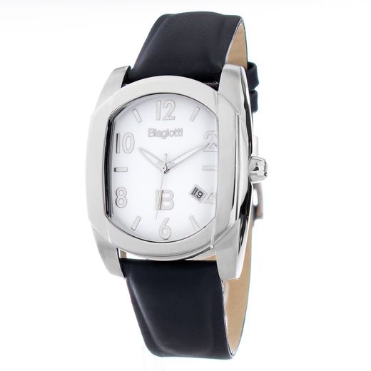 Relógio Masculino Laura Biagiotti LB0030M-03 Couro Preto