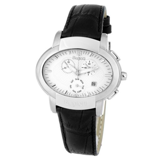 Relógio Masculino Laura Biagiotti LB0031M-03 Couro Preto