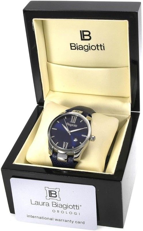 Laura Biagiotti Damenuhr LB0013M-03 Schwarzes Leder