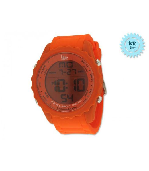Rellotge Liska Home LW1065-3 Sport Taronja Digital