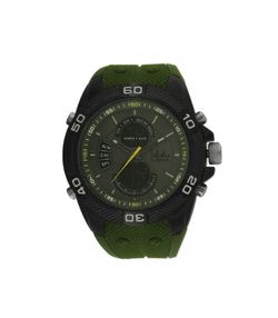 Orologio analogico digitale sportivo verde Liska da uomo LW1073-9