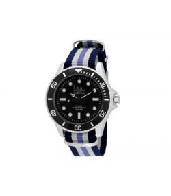 Relógio Masculino Liska LW1311 Azul Nylon Bicolor Branco