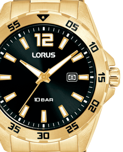 Reloj Lorus Hombre RH938SX9 Acero Dorado Analógico