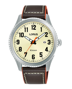 Reloj Lorus Hombre RH987RX9 Piel Negra Acero Analógico