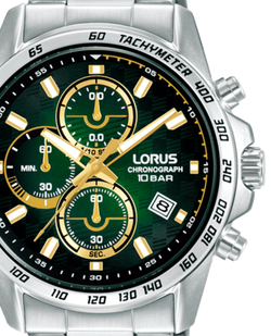 Reloj Lorus Hombre RM309KX9 Cronógrafo Acero Analógico