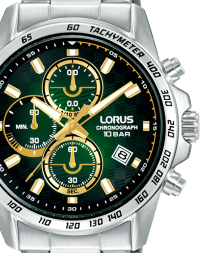 Reloj Lorus Hombre RM309KX9 Cronógrafo Acero Analógico