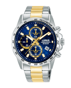 Reloj Lorus Hombre RM311KX9 Cronógrafo Acero Bicolor Dorado Analógico