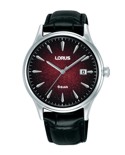 Reloj Lorus Hombre RS901EX9 Piel Negra Acero Analógico
