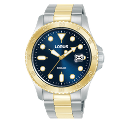 Reloj Lorus Hombre RS970DX9 Acero Bicolor Dorado Analógico