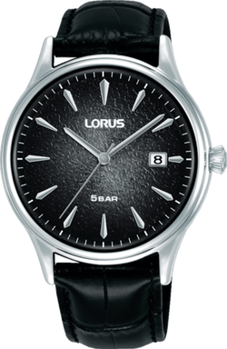 Reloj Lorus Hombre RS993DX9 Piel Negra Acero Analógico