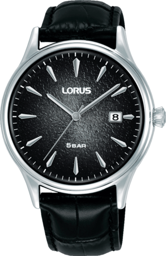 Reloj Lorus Hombre RS993DX9 Piel Negra Acero Analógico