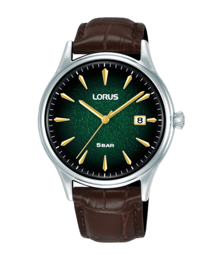 Reloj Lorus Hombre RS997DX9 Piel Marrón Acero Analógico