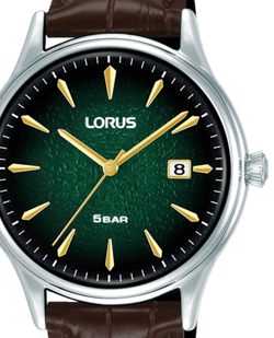 Reloj Lorus Hombre RS997DX9 Piel Marrón Acero Analógico