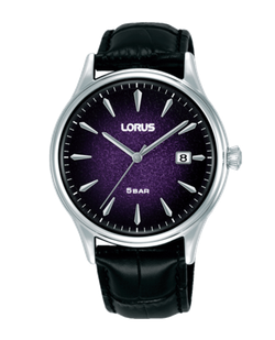 Reloj Lorus Hombre RS999DX9 Piel Negra Acero Analógico