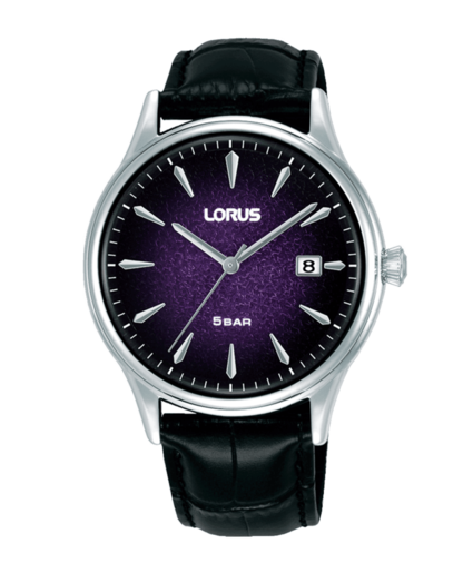 Reloj Lorus Hombre RS999DX9 Piel Negra Acero Analógico