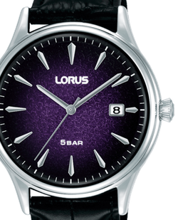 Reloj Lorus Hombre RS999DX9 Piel Negra Acero Analógico