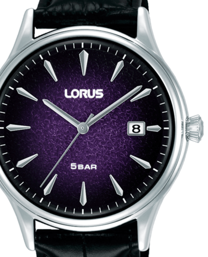 Reloj Lorus Hombre RS999DX9 Piel Negra Acero Analógico
