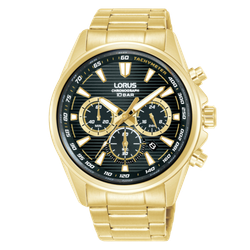 Reloj Lorus Hombre RT324LX9 Cronógrafo Acero Dorado Analógico
