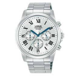 Reloj Lorus Hombre RT339LX9 Piel Negra Cronógrafo Acero Analógico