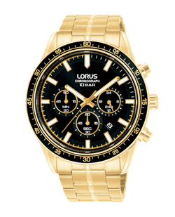 Reloj Lorus Hombre RT350LX9 Cronógrafo Acero Dorado Analógico