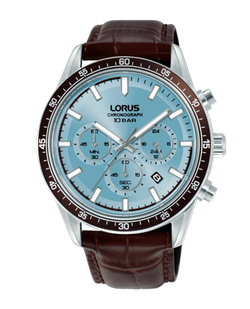 Reloj Lorus Hombre RT351LX9 Piel Marrón Cronógrafo Acero Analógico
