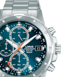 Reloj Lorus Hombre RZ603AX9 Cronógrafo Acero Solar