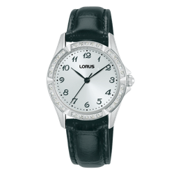 Reloj Lorus Mujer RG251YX9 Piel Negra Acero Analógico