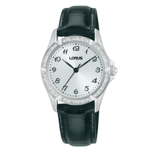 Reloj Lorus Mujer RG251YX9 Piel Negra Acero Analógico