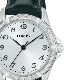 Reloj Lorus Mujer RG251YX9 Piel Negra Acero Analógico