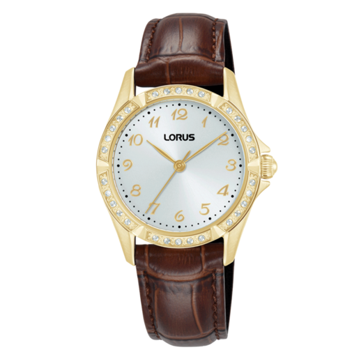 Reloj Lorus Mujer RG252YX9 Piel Marrón Acero Dorado Analógico
