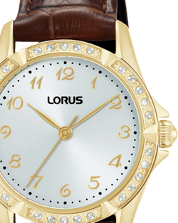 Reloj Lorus Mujer RG252YX9 Piel Marrón Acero Dorado Analógico
