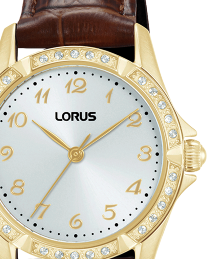 Reloj Lorus Mujer RG252YX9 Piel Marrón Acero Dorado Analógico