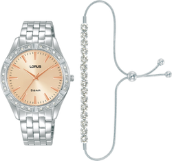 Reloj Lorus Mujer RG291XX9 Acero + Pulsera Circonitas