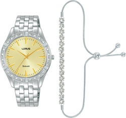 Reloj Lorus Mujer RG293XX9 Acero + Pulsera Circonitas