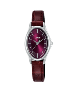 Reloj Lorus Mujer RRX89JX9 Piel Burdeos Acero Analógico