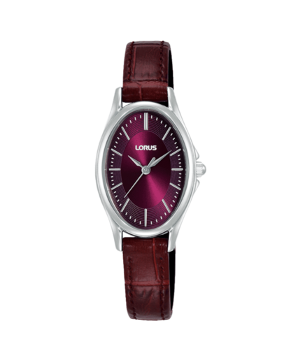 Reloj Lorus Mujer RRX89JX9 Piel Burdeos Acero Analógico