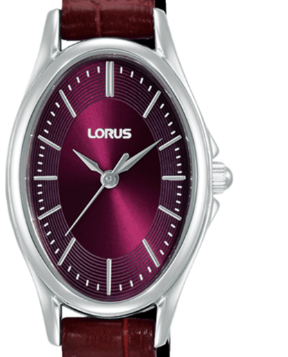 Reloj Lorus Mujer RRX89JX9 Piel Burdeos Acero Analógico