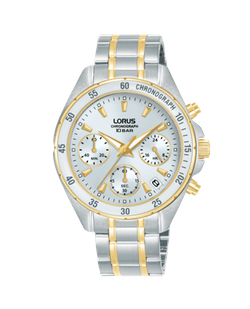 Reloj Lorus Mujer RT360LX9 Cronógrafo Acero Bicolor Dorado Analógico