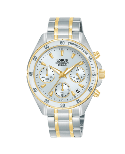 Reloj Lorus Mujer RT360LX9 Cronógrafo Acero Bicolor Dorado Analógico