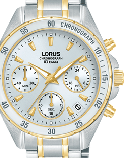 Reloj Lorus Mujer RT360LX9 Cronógrafo Acero Bicolor Dorado Analógico
