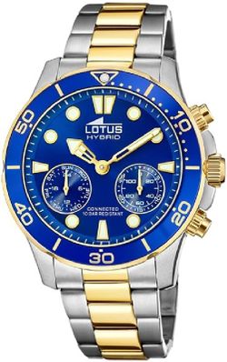 Reloj Lotus Connected Hombre 18801/1 Hybrid Bicolor Plateado Dorado