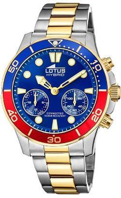 Reloj Lotus Connected Hombre 18801/3 Hybrid Bicolor Plateado Dorado